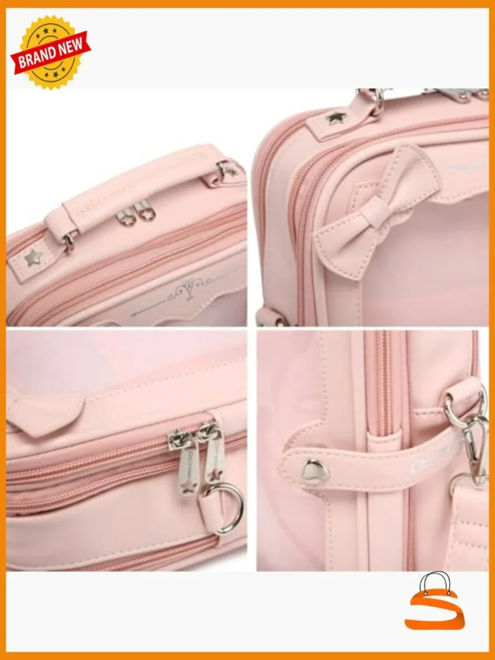 Ita Bag Backpack Crossbody Purse Kawaii Anime Pin Display for Kpop Fan